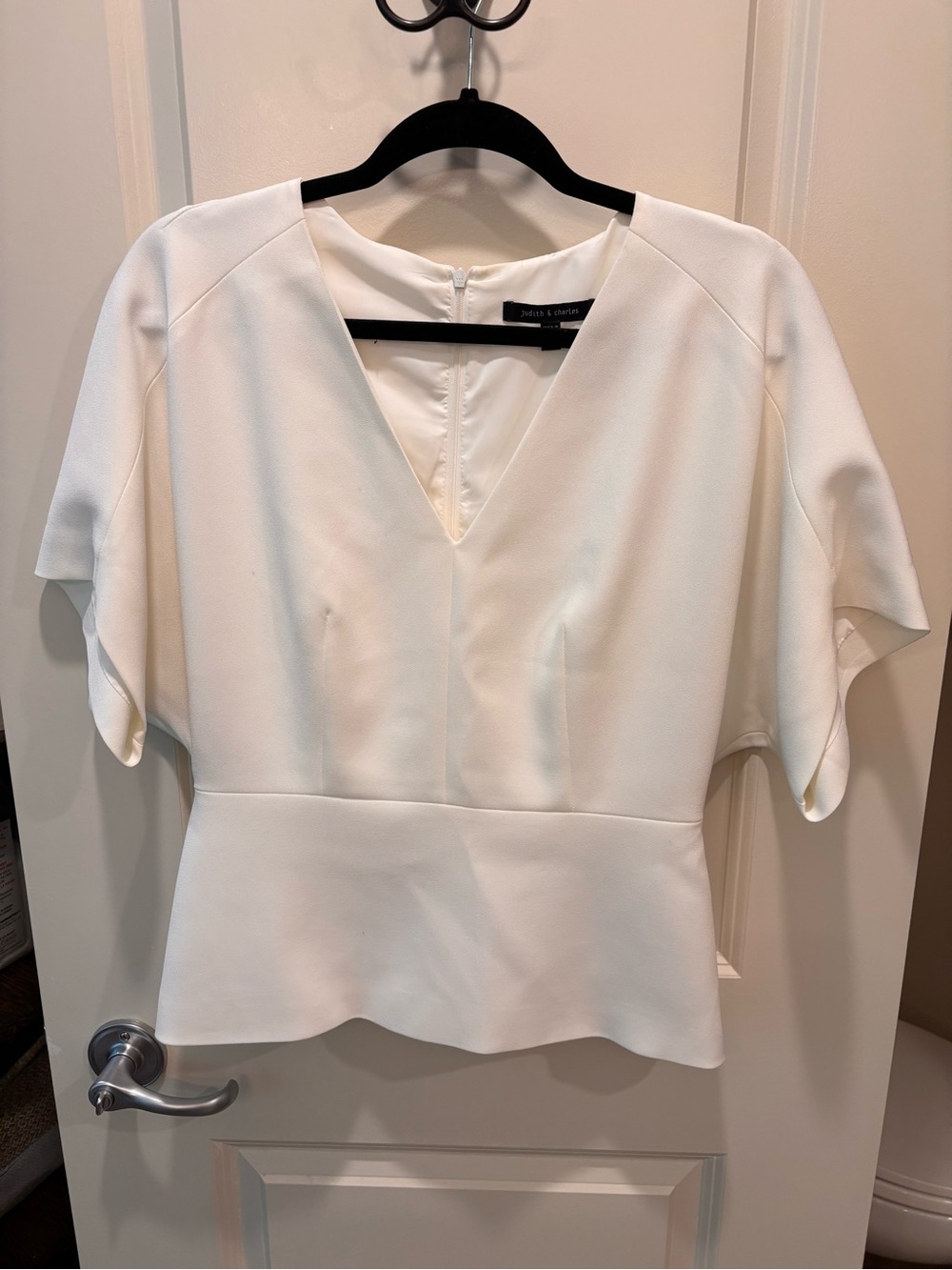 Judith & Charles white blouse